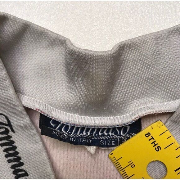 VINTAGE Tommaso Rossin Cycling Jersey SS Men Size 3 Large Red Made In Italy - Picture 4 of 5